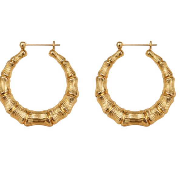 1980's Gold Hoop Earrings