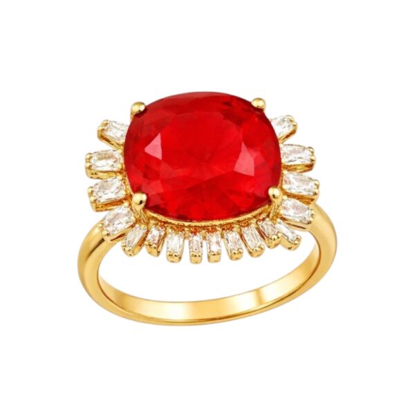 Rodochrosite and Diamond Ring