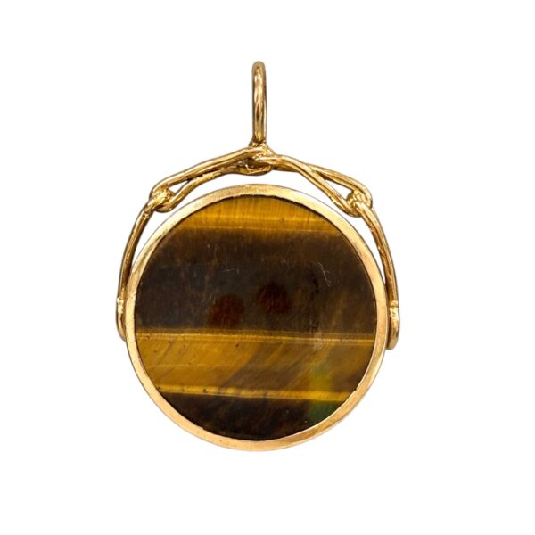 Victorian Tiger Eye/Sodalite Pendant