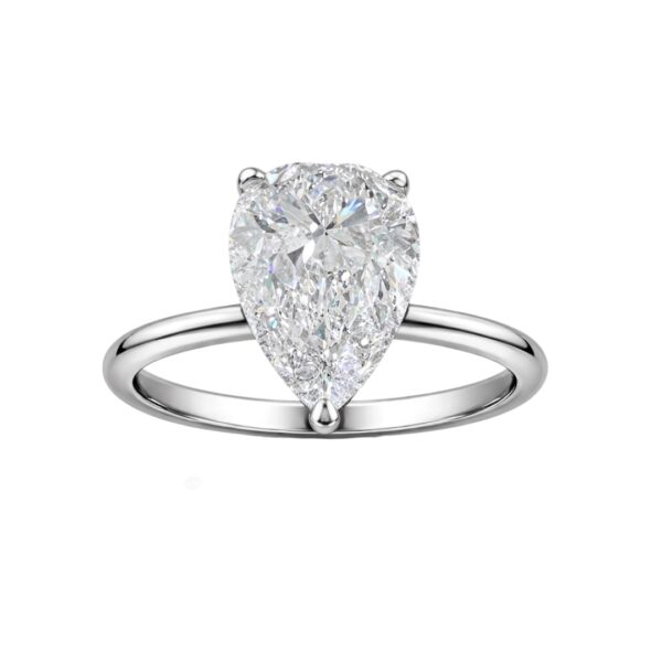 7ct. Pear Shaped Ring Lab