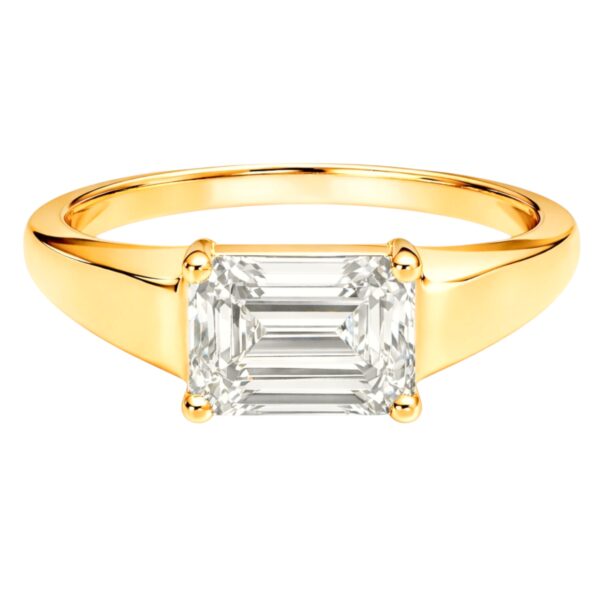 2.10ct Emerald Cut Ring Lab