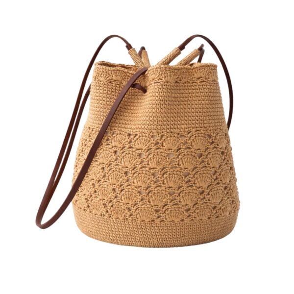 Sezane Ralph Raffia Shoulder Bag