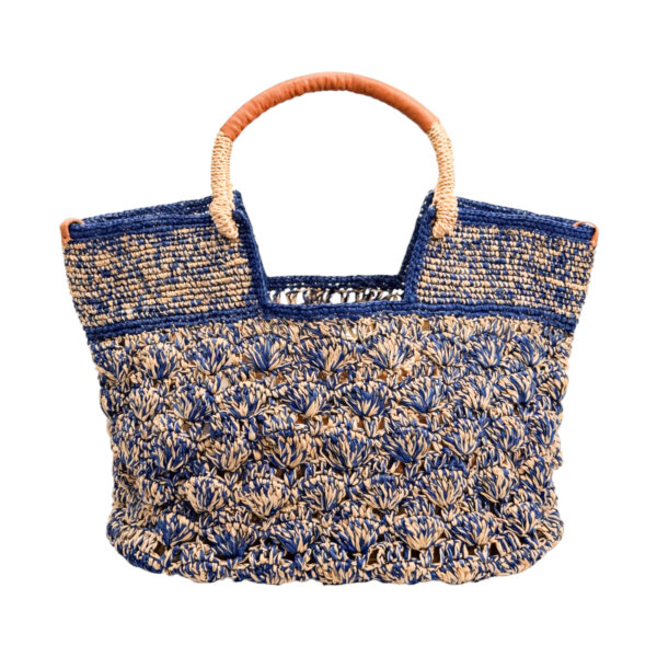 A Point Etc Raffia Top Handle