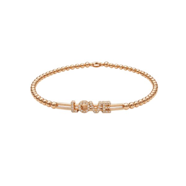 Diamond Love Beaded Bracelet