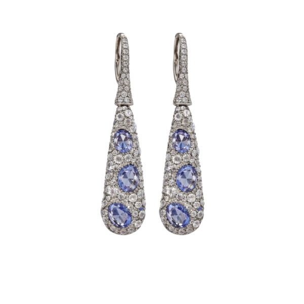 Diamond and Sapphire Earrings