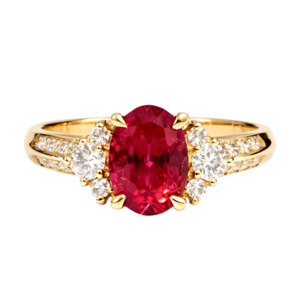 Tourmaline and Diamond Ring