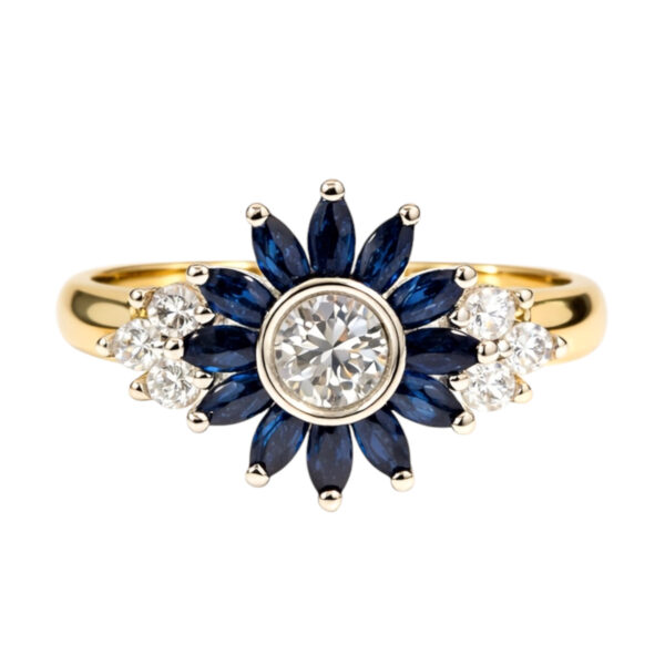 Sapphire and Diamond Ring