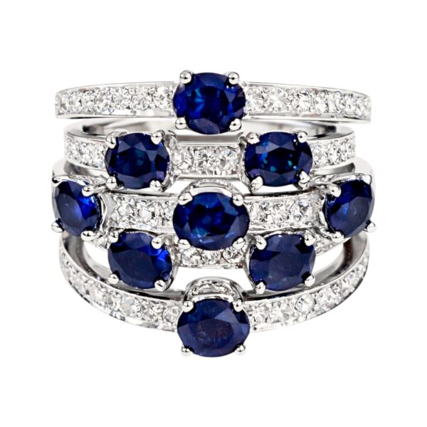 Sapphire and Diamond Ring