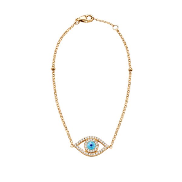 Diamond Evil Eye Bracelet