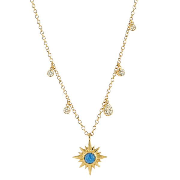 Meira T.  Opal and Diamond Necklace