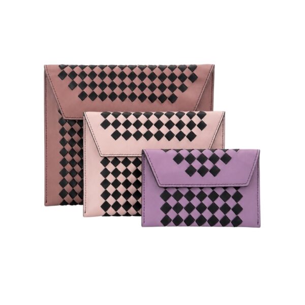 Bottega Veneta Set of Three Envelope Pouches
