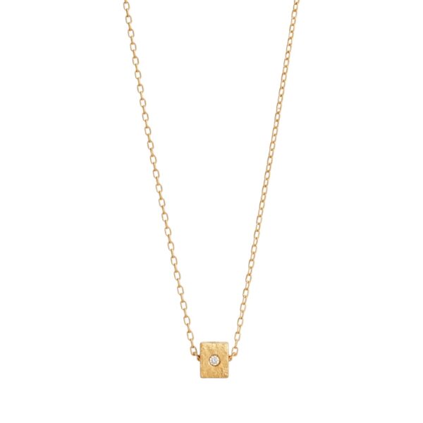 Diamond Cube Necklace