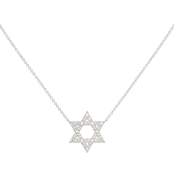 Star of David Diamond Necklace