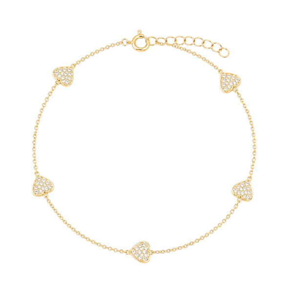 Diamond Heart Bracelet