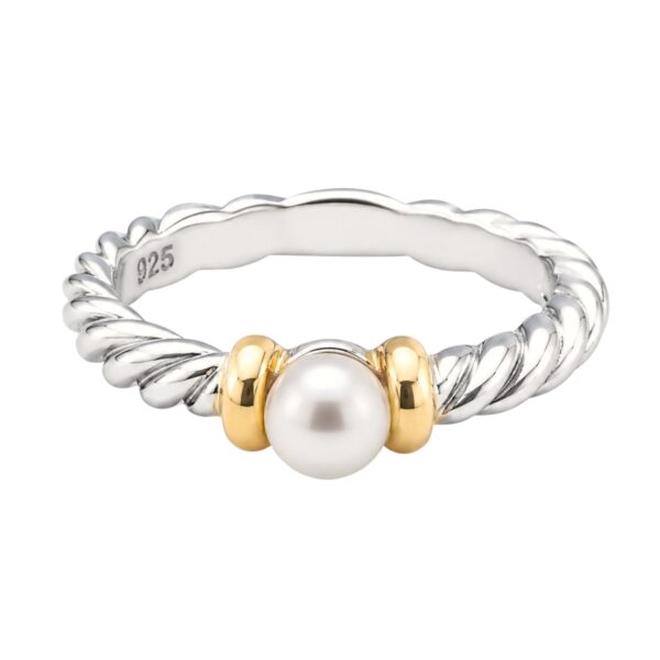 David Yurman Metro Cable Pearl Ring