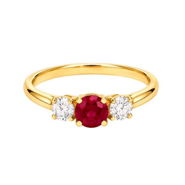 Tiffany & Co. 1990's Ruby and Diamond Ring