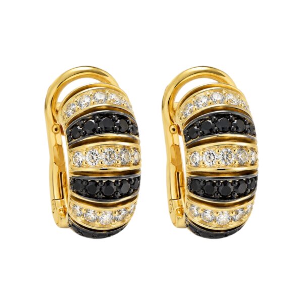 Black and White Diamond Earrings