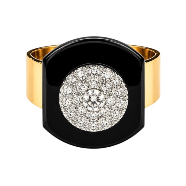 1950's Diamond and Onyx Ring