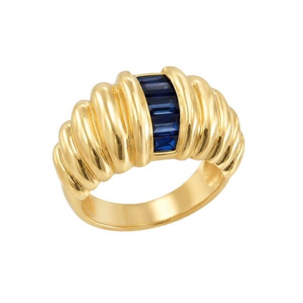 Baguette Saphire Ring