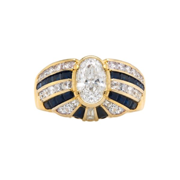 Sapphire and Diamond Ring