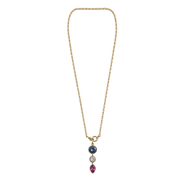 Sapphire and Diamond Necklace