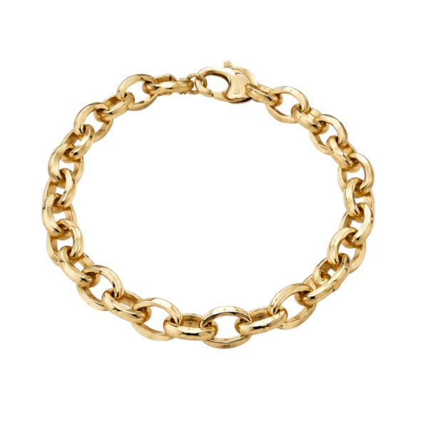 Round Link Gold Bracelet