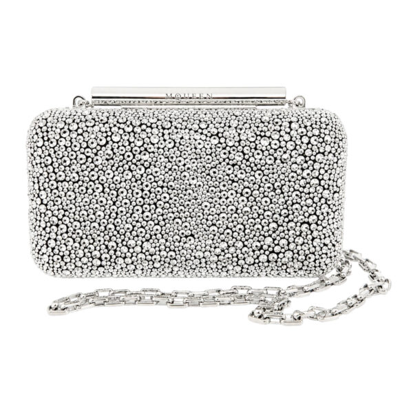 Alexander McQueen T-Bar Crystal Box Clutch