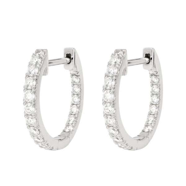 Diamond Hoop Earrings