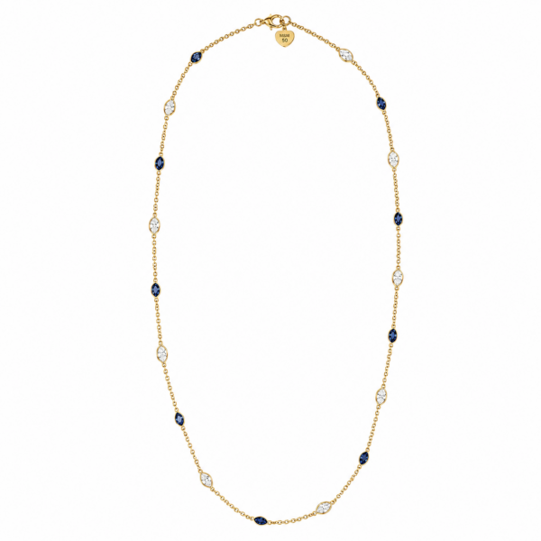 Sal V Diamond and Sapphire Necklace