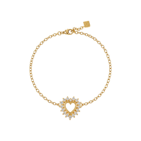 Nouvel Heritage Diamond Heart Bracelet