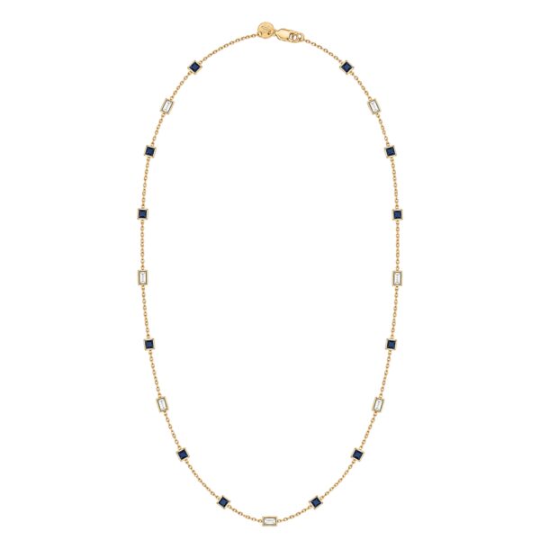 Sal V Diamond and Sapphire Necklace
