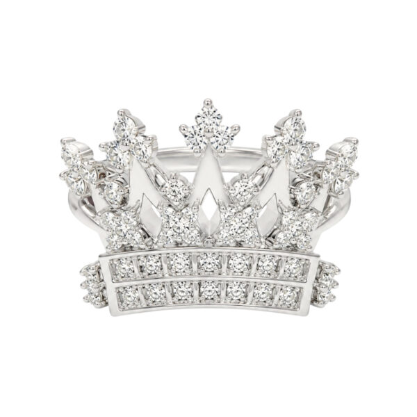 Sal V Diamond Crown Ring