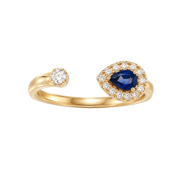 Sal V Sapphire and Diamond Ring