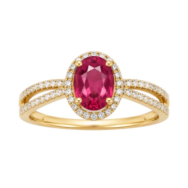 Sal V Ruby and Diamond Ring