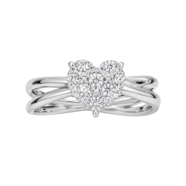 Sal V Diamond Heart Ring