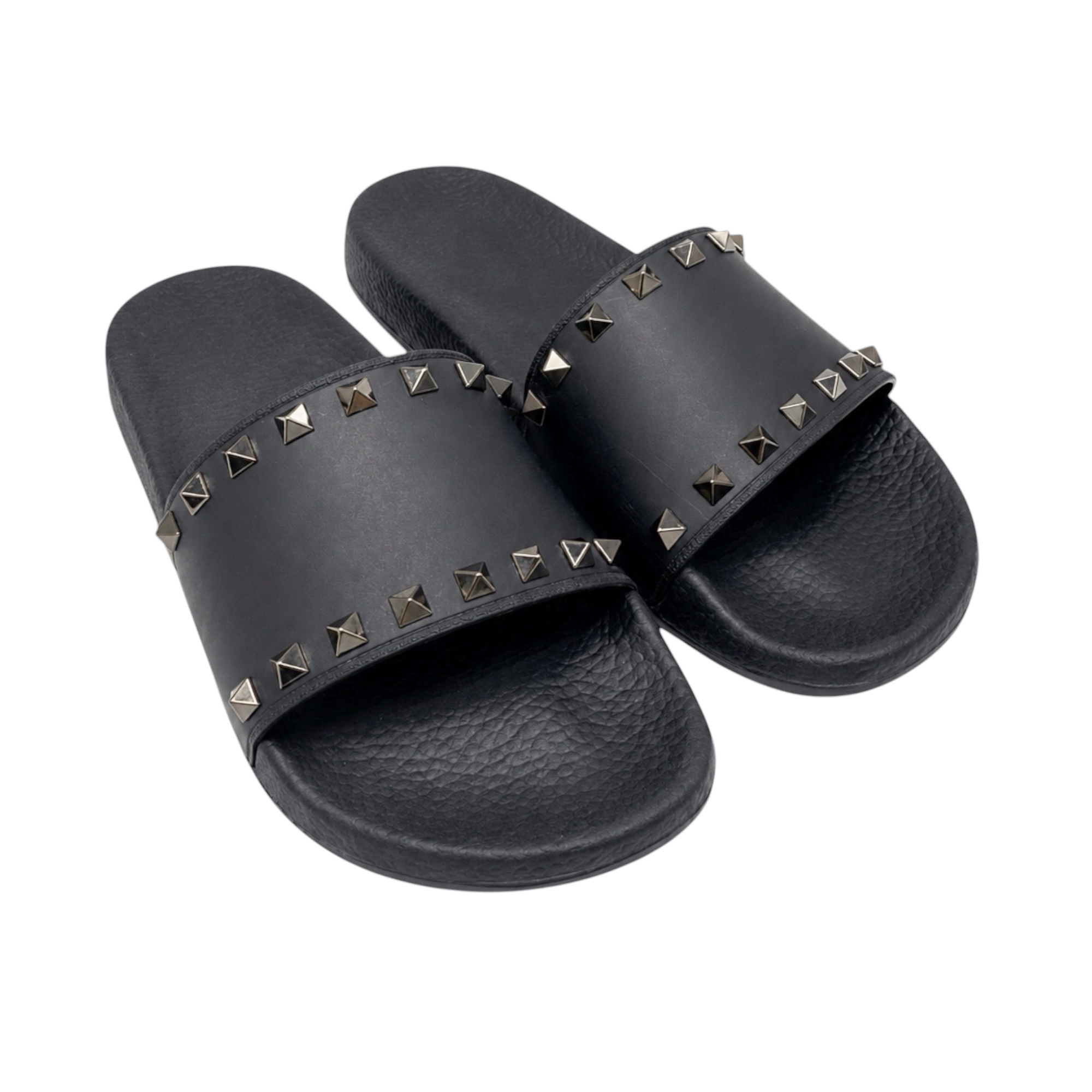 valentino-black-bubber-sandals