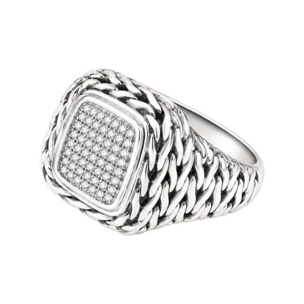 John Hardy Classic Chain Diamond Ring