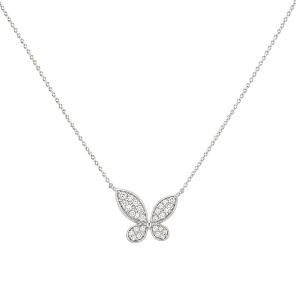 Diamond Butterfly Necklace