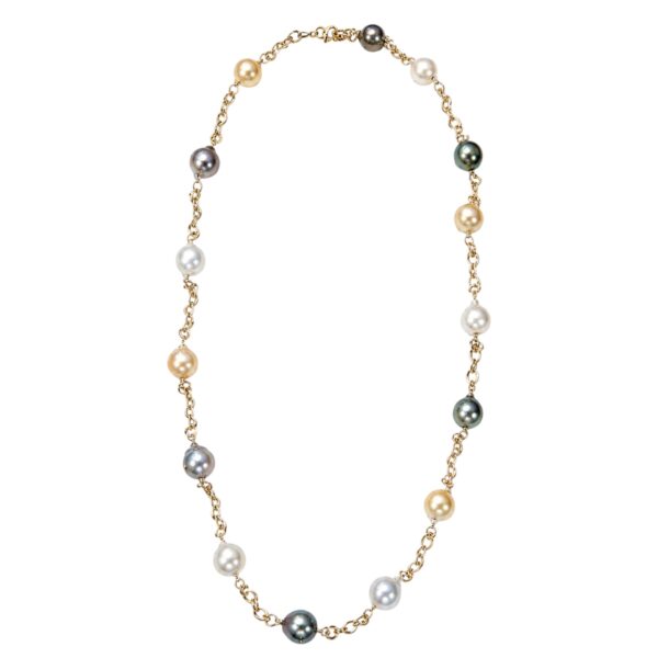 Pearl Tincup Necklace