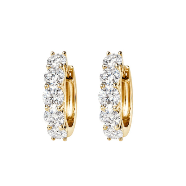 Diamond Huggie Earrings