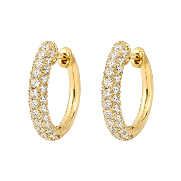 Diamond Hoop Earrings