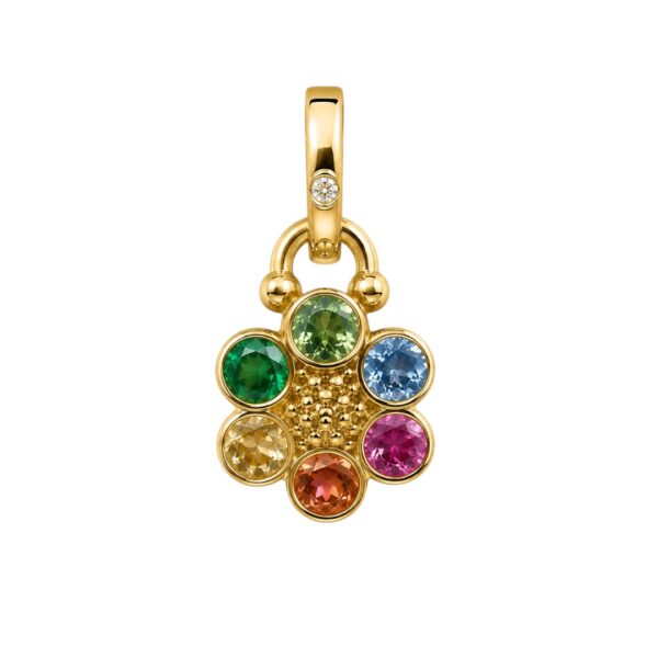 Temple St. Clair Multi Stone Pendant