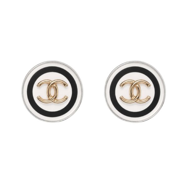 Chanel Lucite Logo Earrings