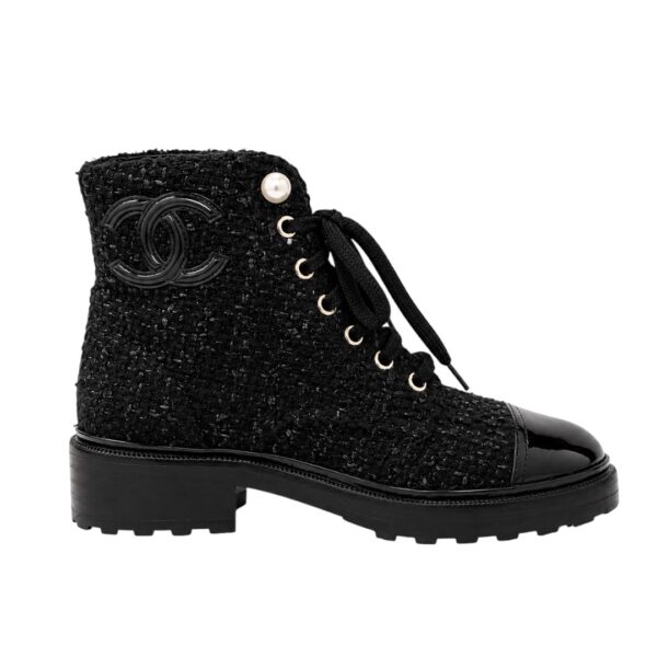 Chanel Tweed Booties (US 6.5)