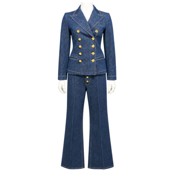 Giambattista Valli Denim Pant Set