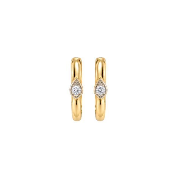Diamond Huggie Earrings