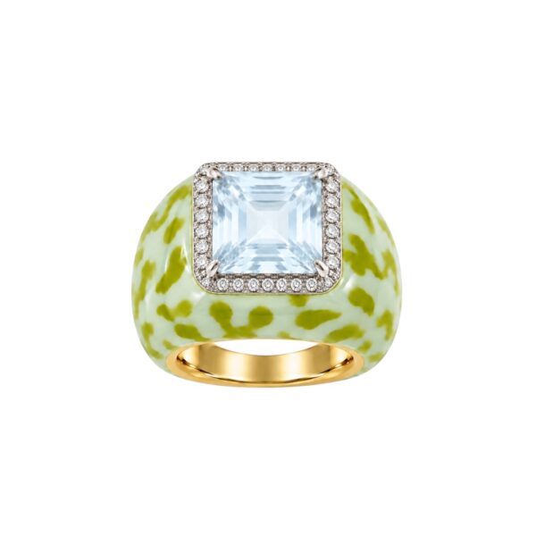 Diamond and Quatrz Ring