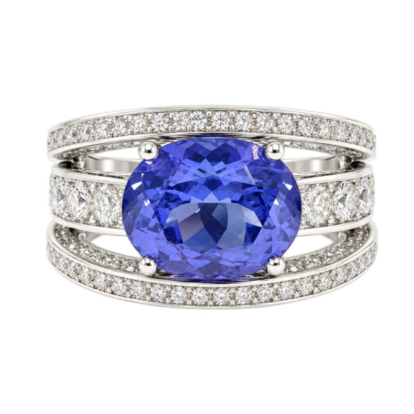 HDK Tanzanite and Diamond Ring