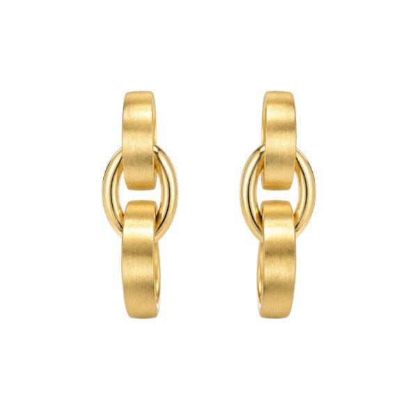 Oval Link Hanging Earrings