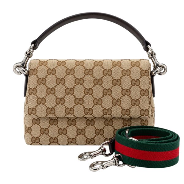 Gucci Web Convertible Flap Crossbody